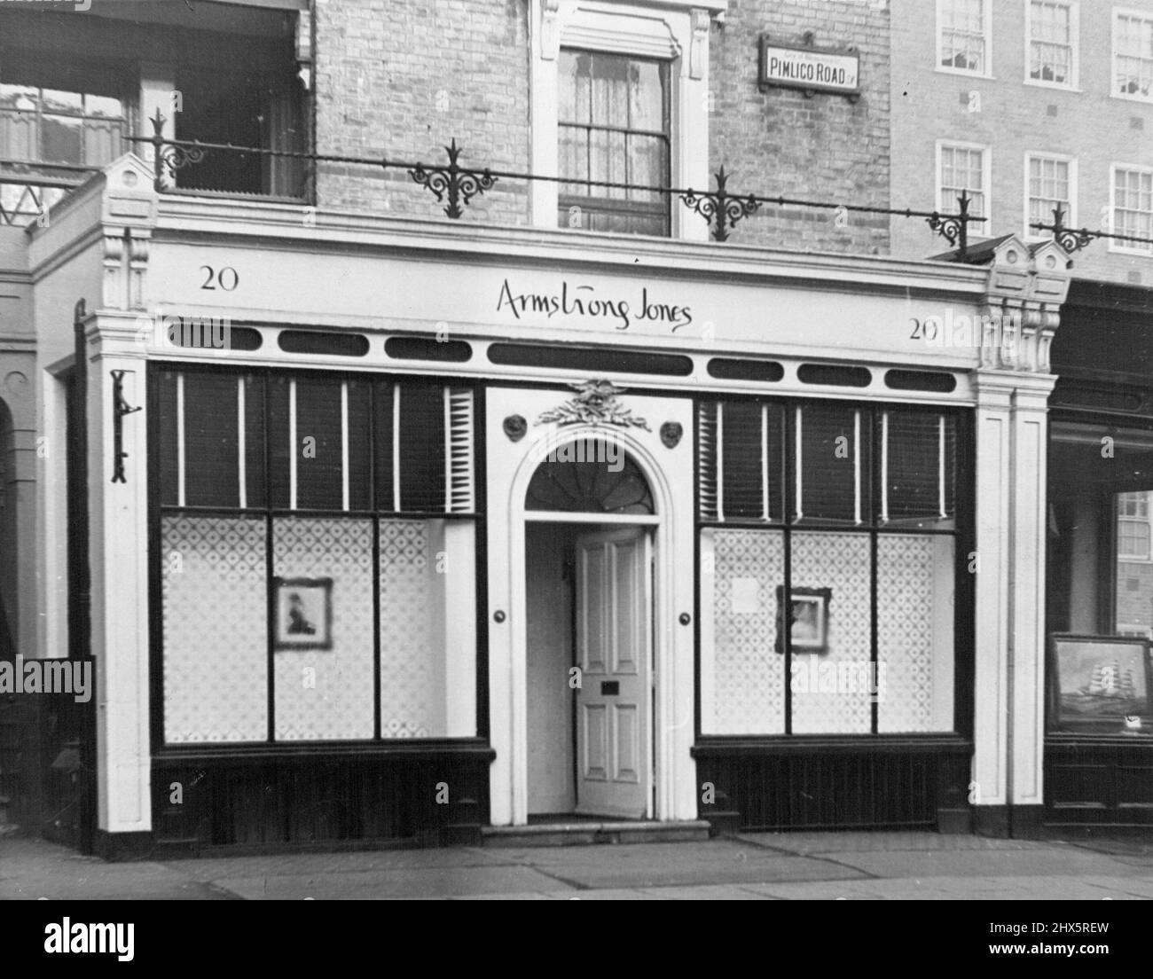 The salon of London's topline society photographer Anthony Armstrong