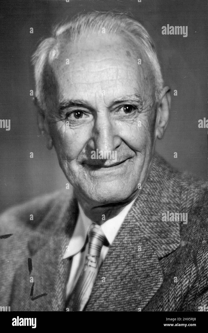 Dr. E. Slipher U.S. Astronomer. October 25, 1954 Stock Photo Alamy
