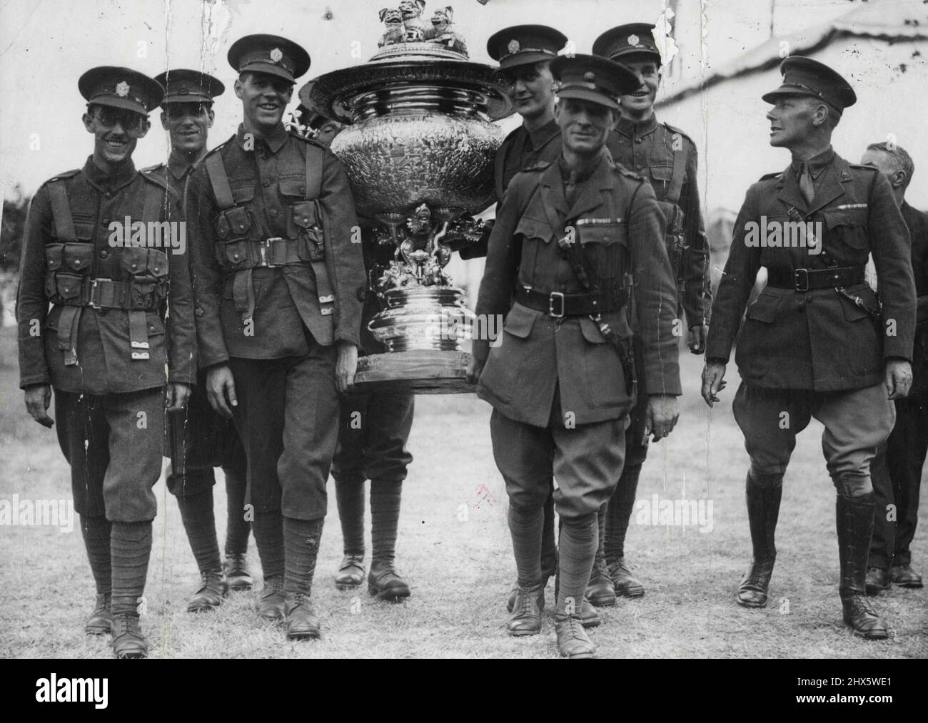 China Cup Won at Bisley Members of the team carrying the cup after