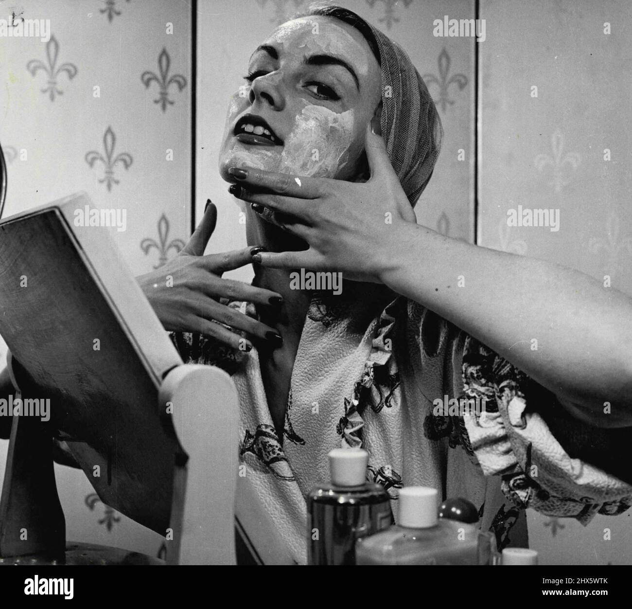 Facial Includes Ten Minutes Massage March 14 1955 Stock Photo Alamy Facial Includes Ten Minutes Massage March 14 1955 Stock Photo Alamy