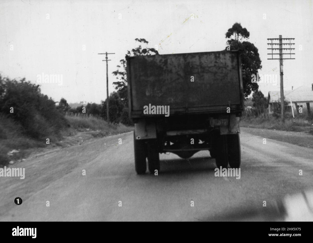 Traffic Series The Road Hog. This truck was hugging the centre of the