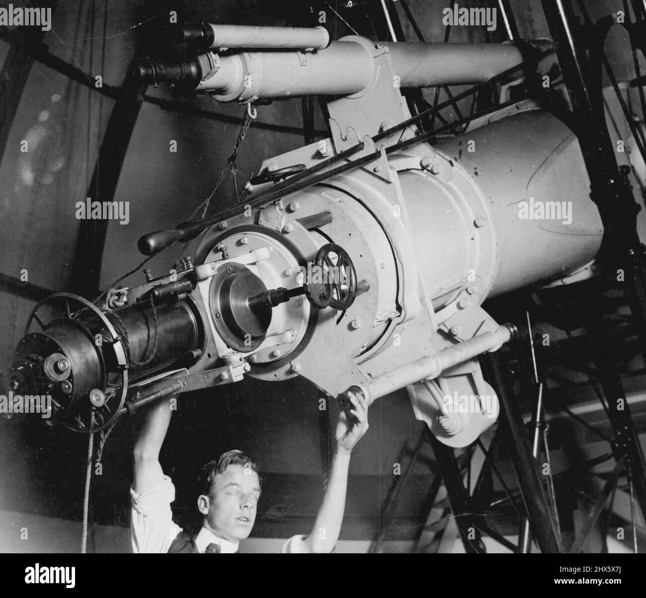 Monster Telescope's Special Guardian Adjusting the telescope. The