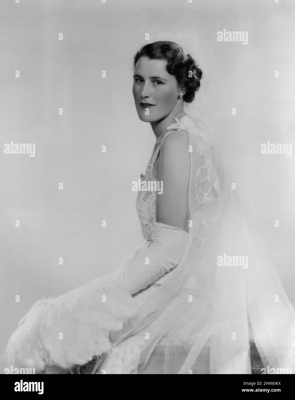 Mrs James Ashton. August 2, 1937. (Photo by Dorothy Wilding).;Mrs James Ashton. Stock Photo