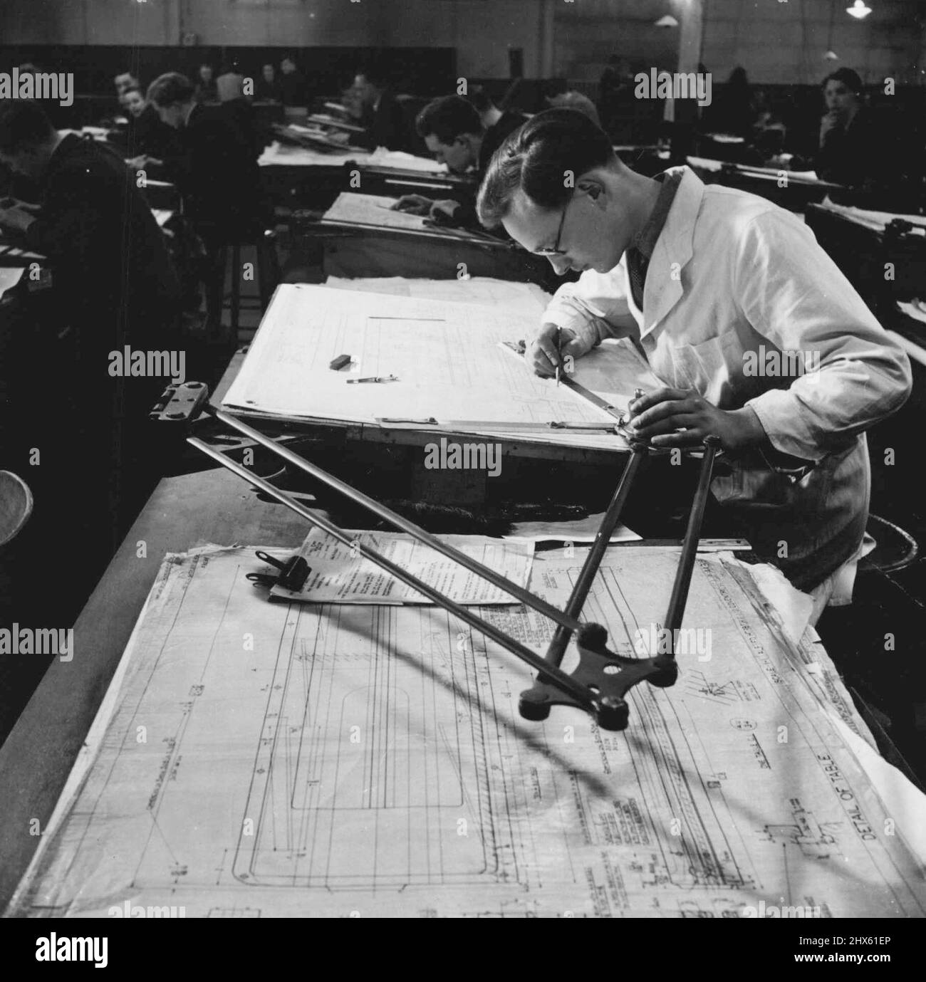 Before any machine is made it must be drawn and blueprints made. June ...