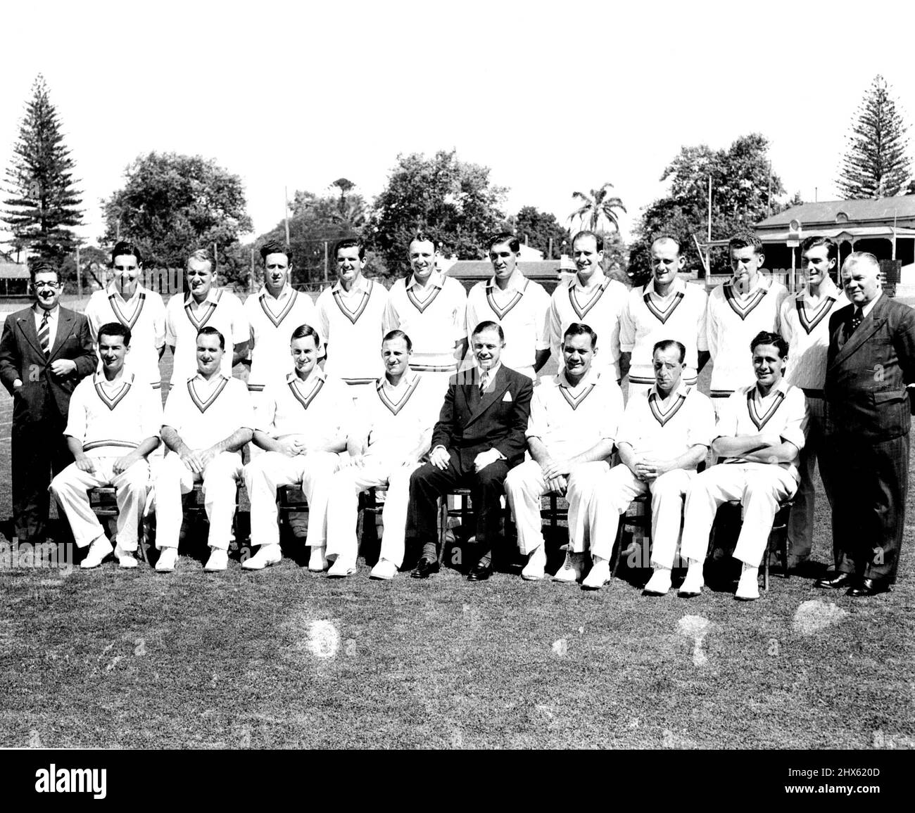 English Cricket Tour Of Australia 1954 Cricket. December 10, 1954
