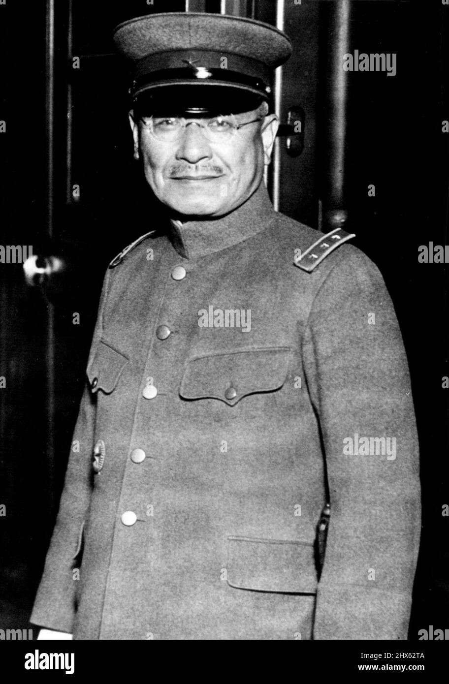 General Nobuyuki Abe. January 01, 1945. Stock Photo
