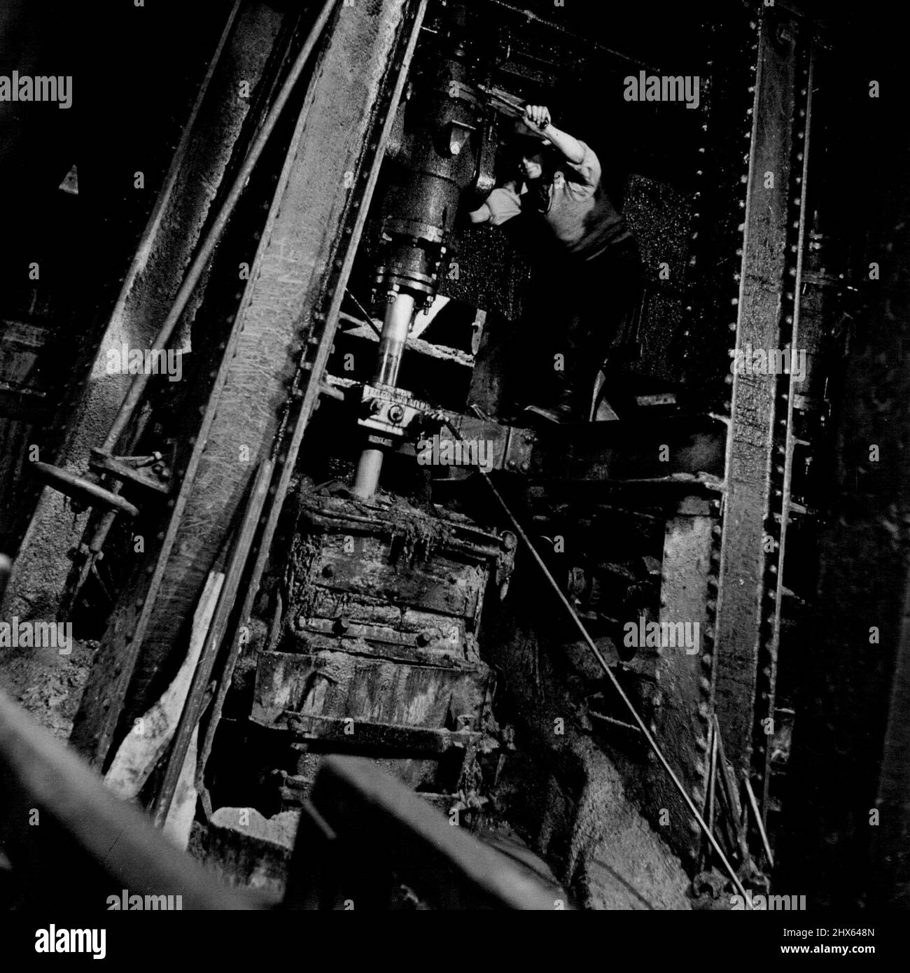 Tin Mining - Mining - For Tin Industry (See: Trades & Tradesmen). March 12, 1951. Stock Photo