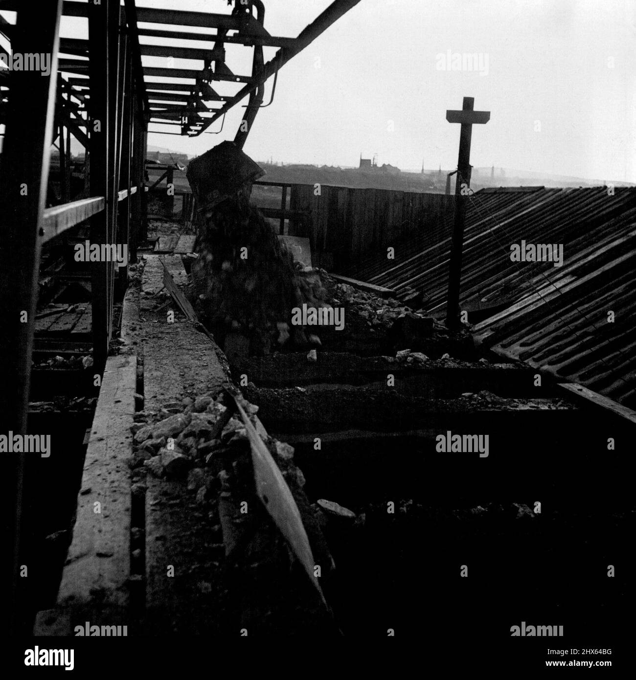 Tin Mining - Mining - For Tin Industry (See: Trades & Tradesmen). March 12, 1951. Stock Photo