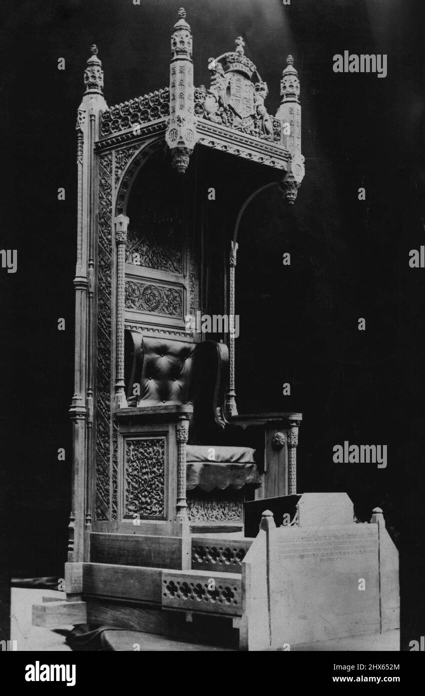 Speaker's Chair for the Australian Commonwealth House of