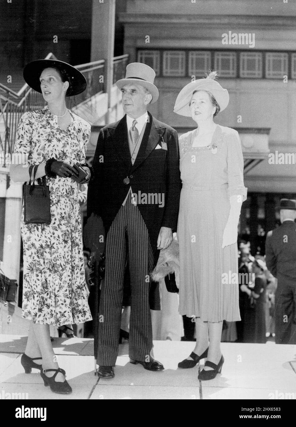 Mrs. G. Whitlam (left), Mr. & Mrs. W. R. Dovey. November 03, 1951 Stock ...