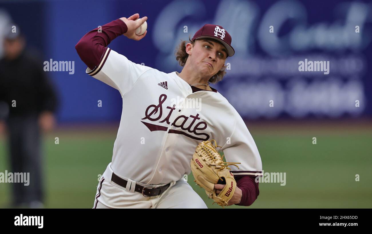 Mar 09, 2022 Mississippi State Bulldogs pitcher Jackson Fristoe (27