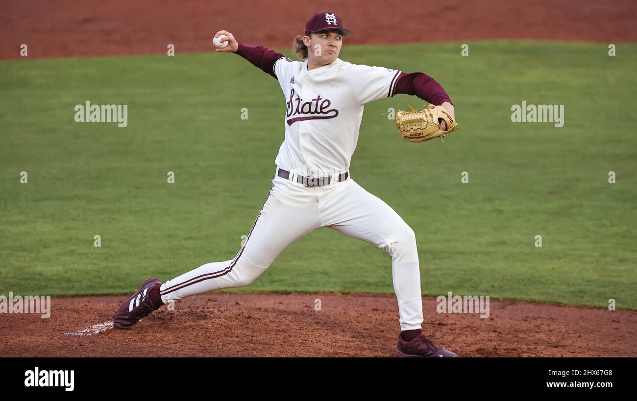 Mar 09, 2022 Mississippi State Bulldogs pitcher Jackson Fristoe (27