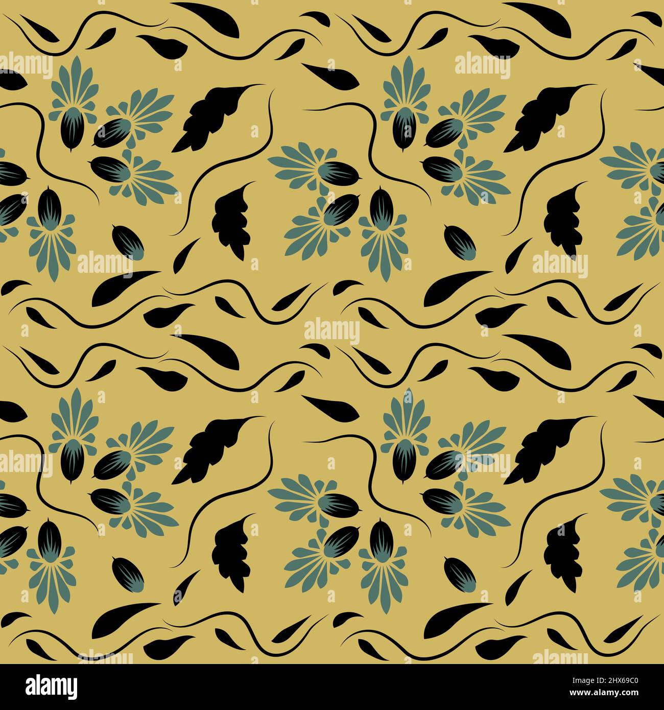Folk flowers print Floral pattern Ethnic art Stock Vector Image & Art ...