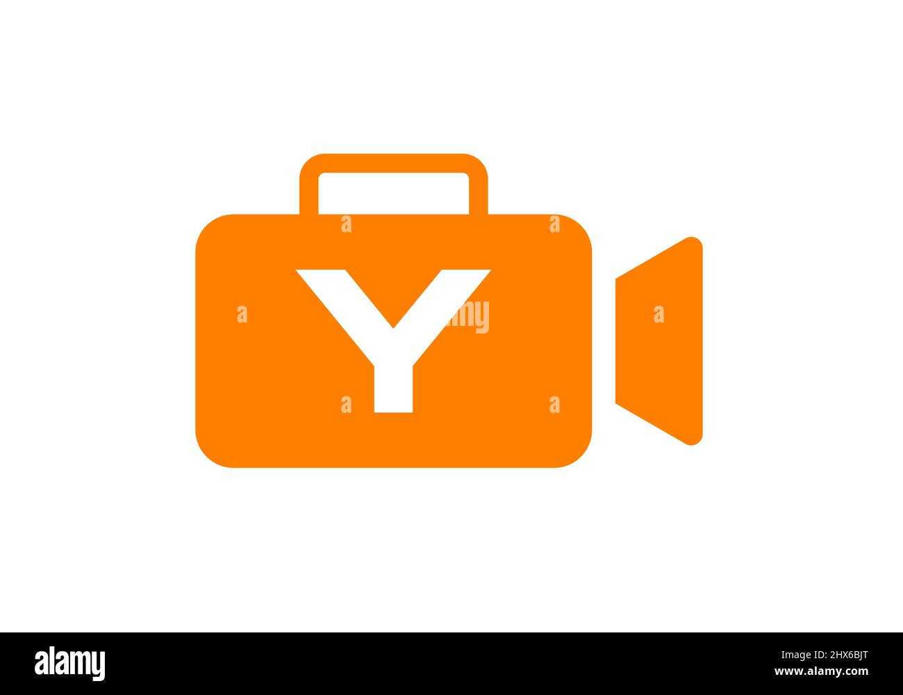 Cinema Film and Videography Logo On Letter Y Design Template. Initial