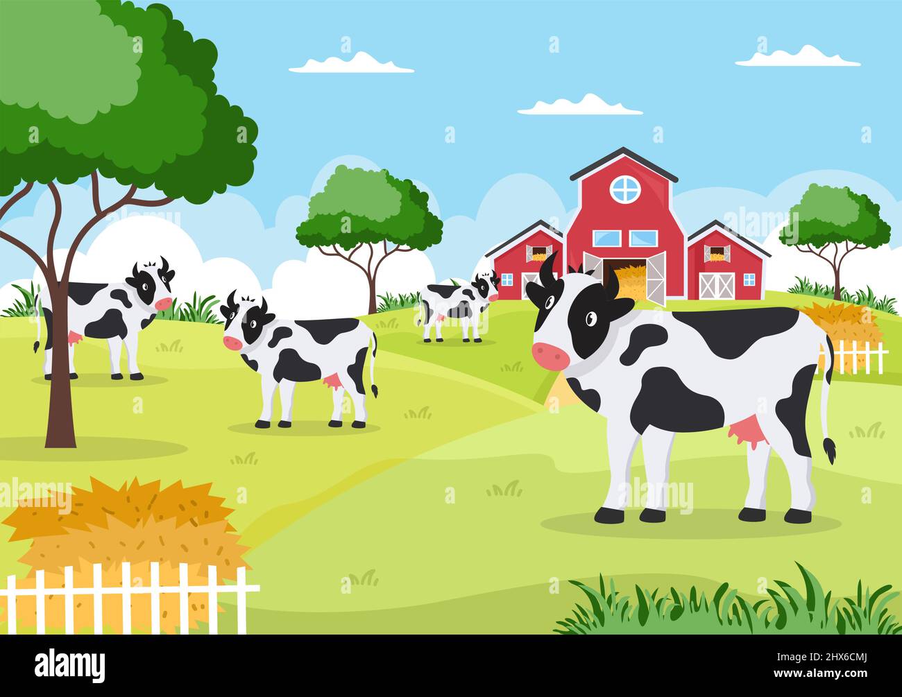 Pictures of a farm Stock Vector Images - Alamy