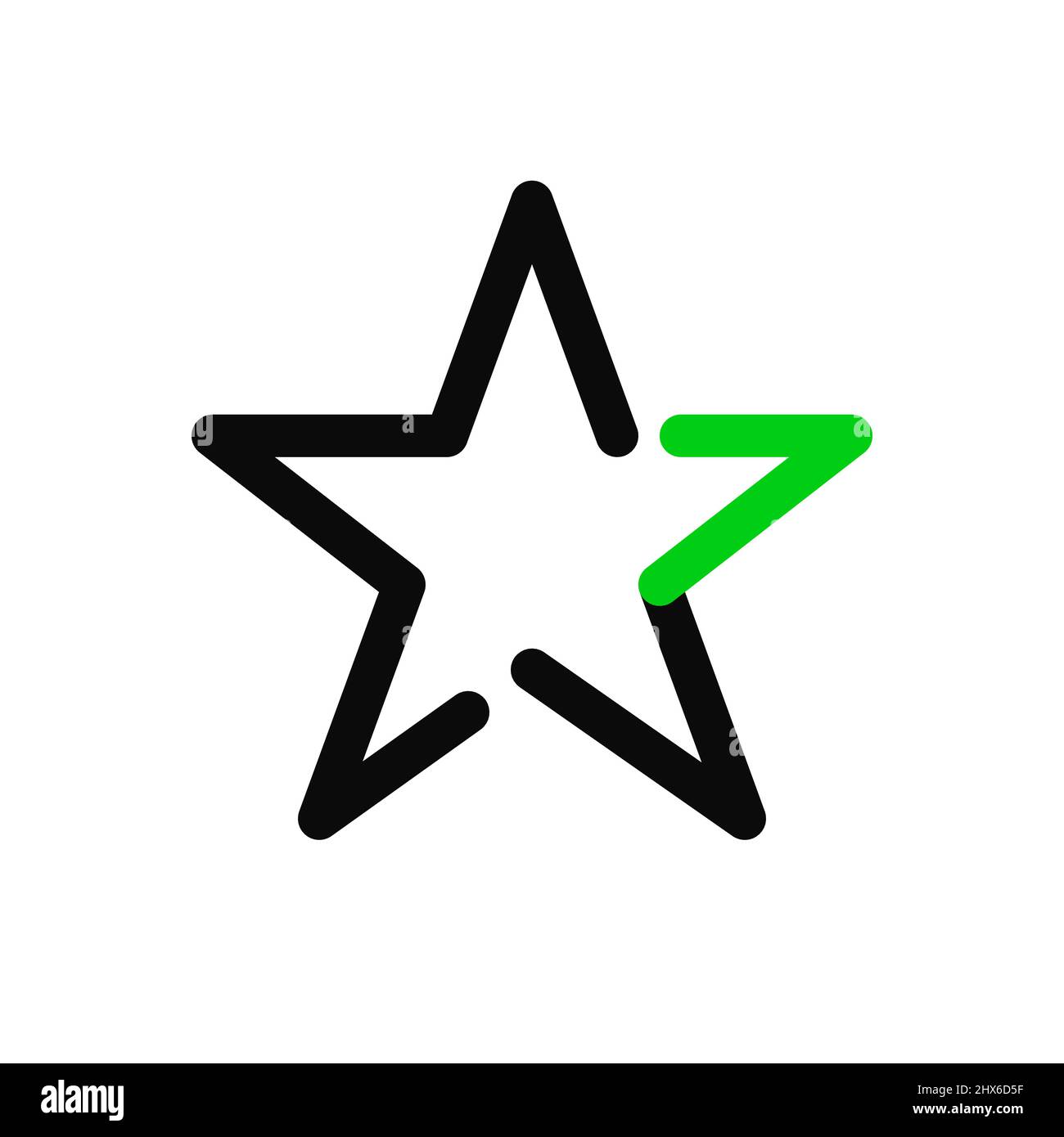 Star icon. Pixel perfect, editable stroke Stock Vector