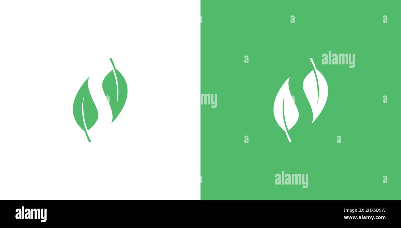 Natural and elegant letter S initial leaf logo design Stock Vector ...