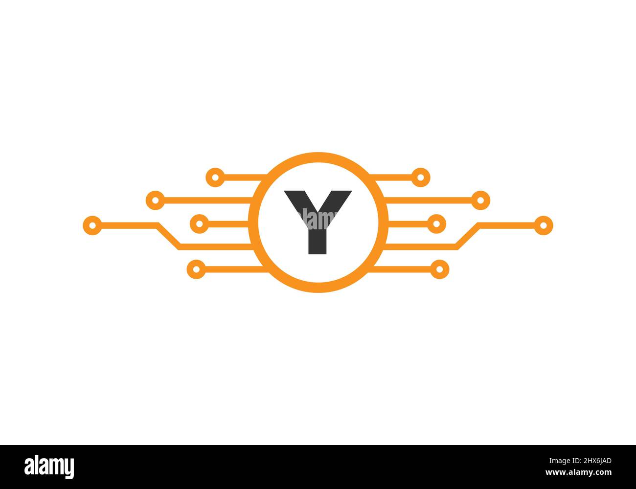 Letter Y Logo Design Template. Y Letter For Cyber Logo Protection ...