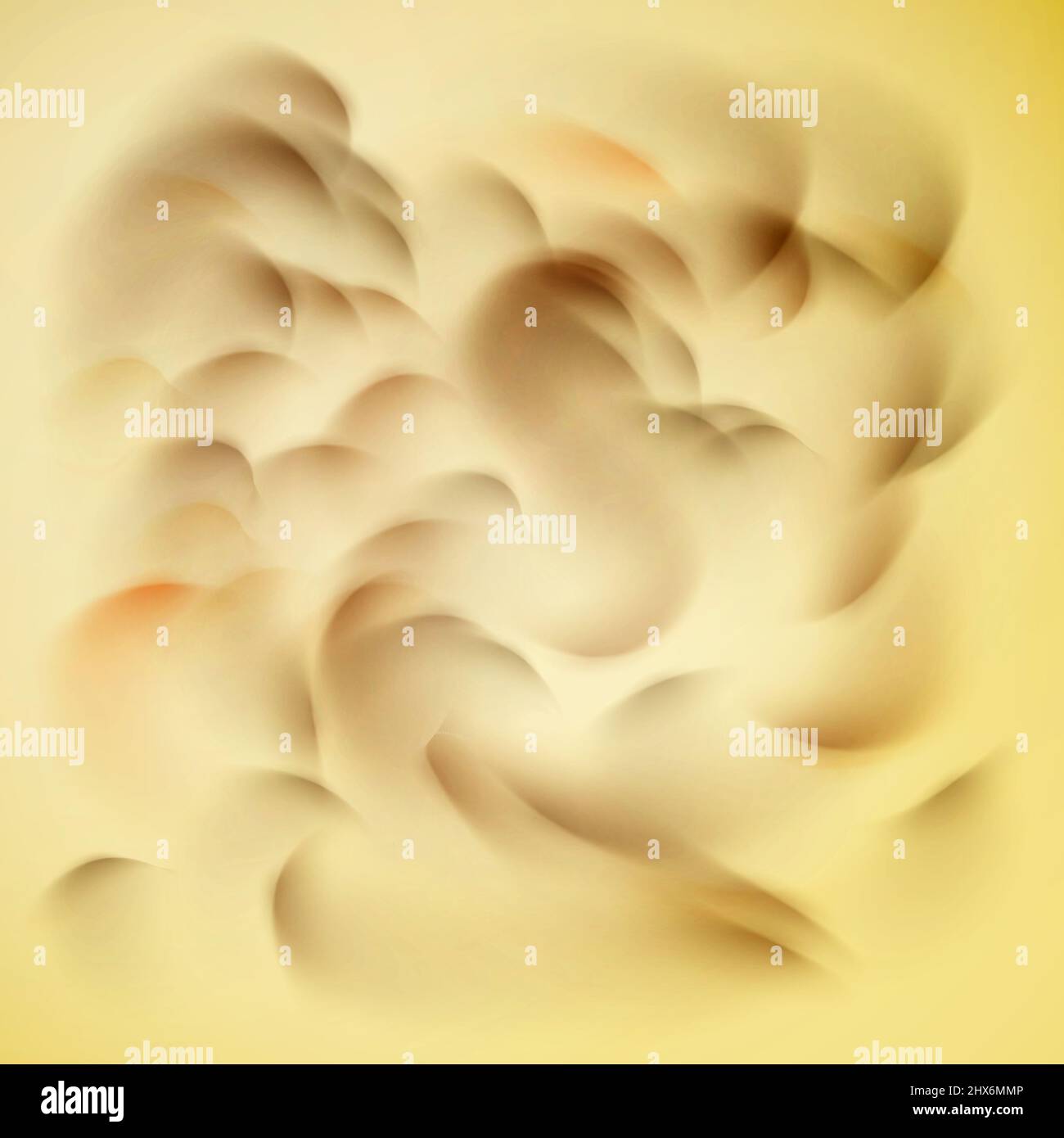 Waves or curls on a beige background abstract background. Stock Photo