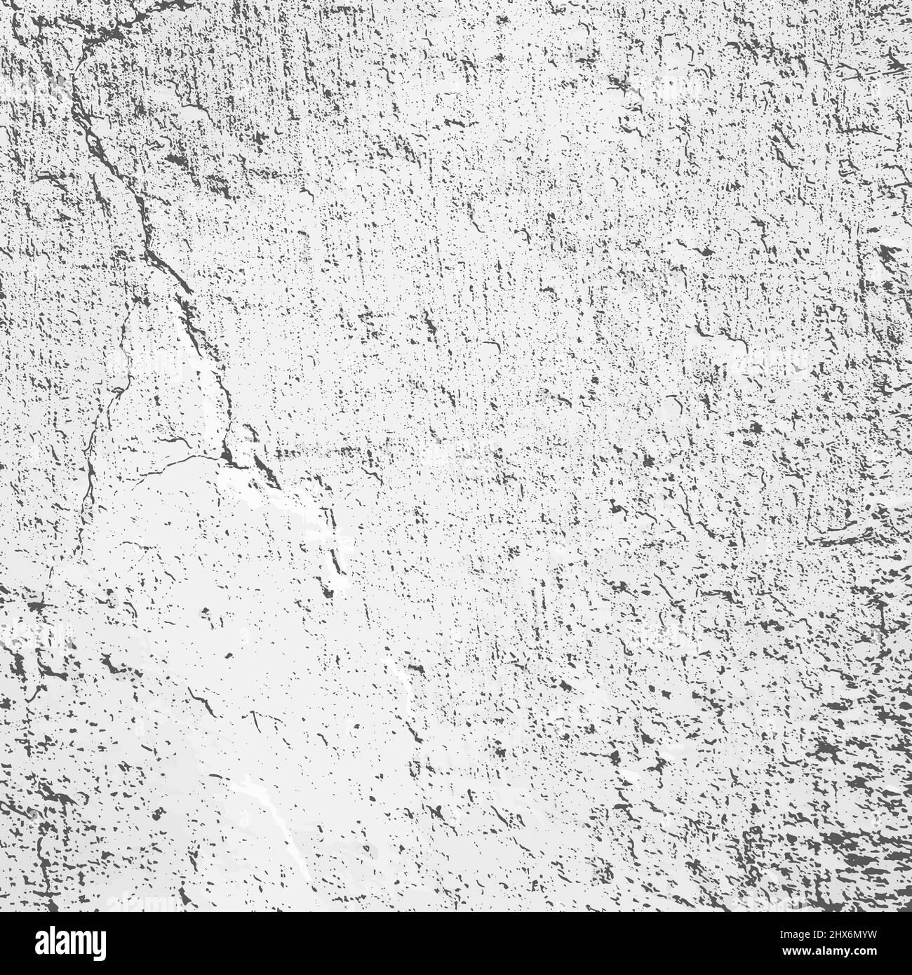 Concrete wall with cracked white clay coating Stock Photo