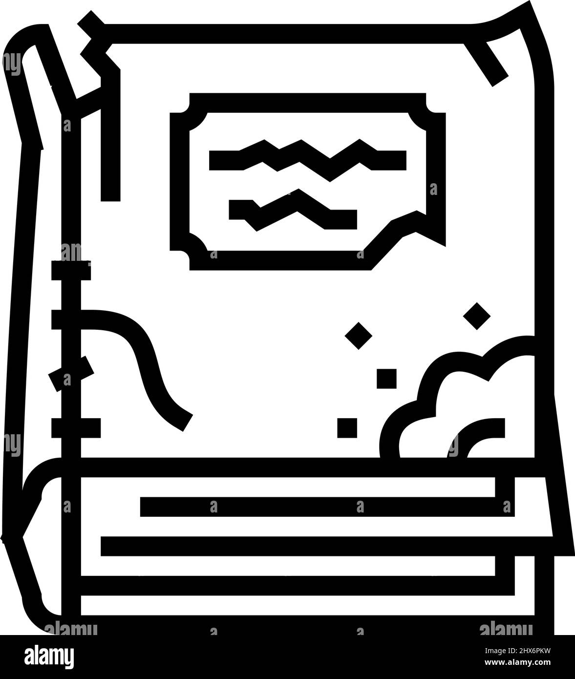 old book line icon vector illustration Stock Vector Image & Art - Alamy