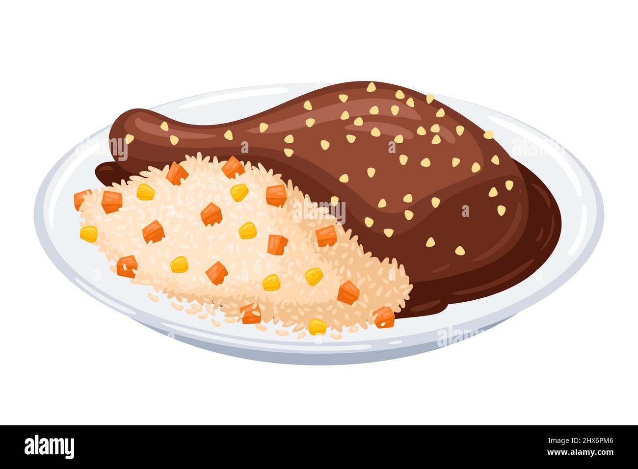 Mole Food with White Background: A Culinary Dive