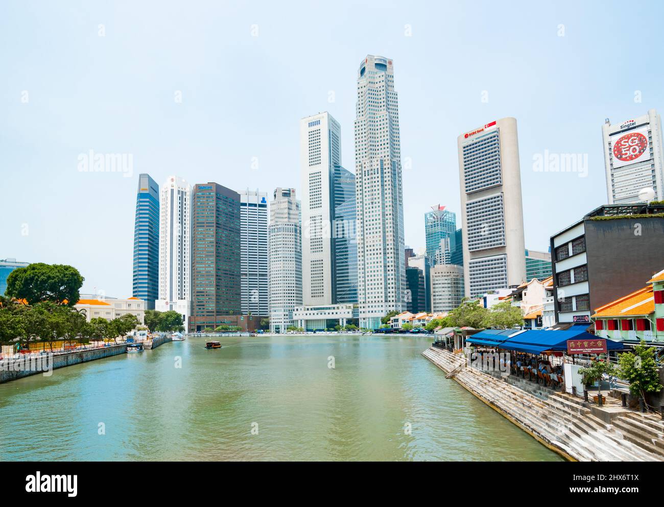 Singapore August 15 2015;Singapore River and Haven Lobster Seafood