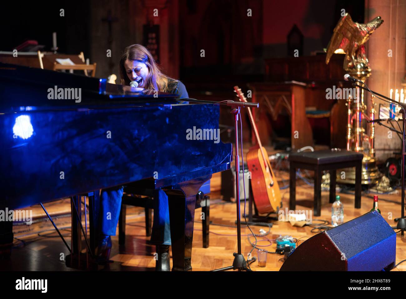 London, UK. March 9th, 2022. Australian singer Grace Cummings performing for the first time in the UK at St Matthias Church in Newington Green, London, UK. Wednesday, 9 March, 2022. Photo: Richard Gray/Alamy Live News Stock Photo