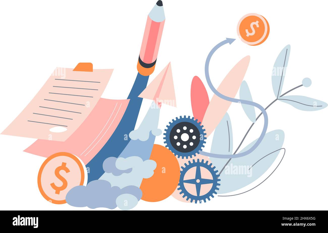 Planning startup vector development Stock Vector Images - Alamy