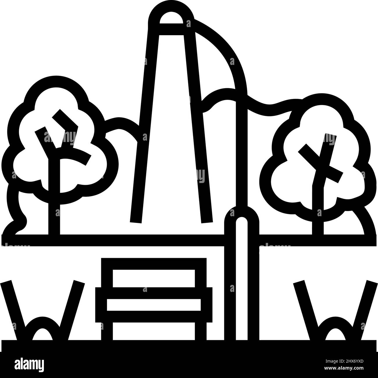 light park line icon vector illustration Stock Vector Image & Art - Alamy
