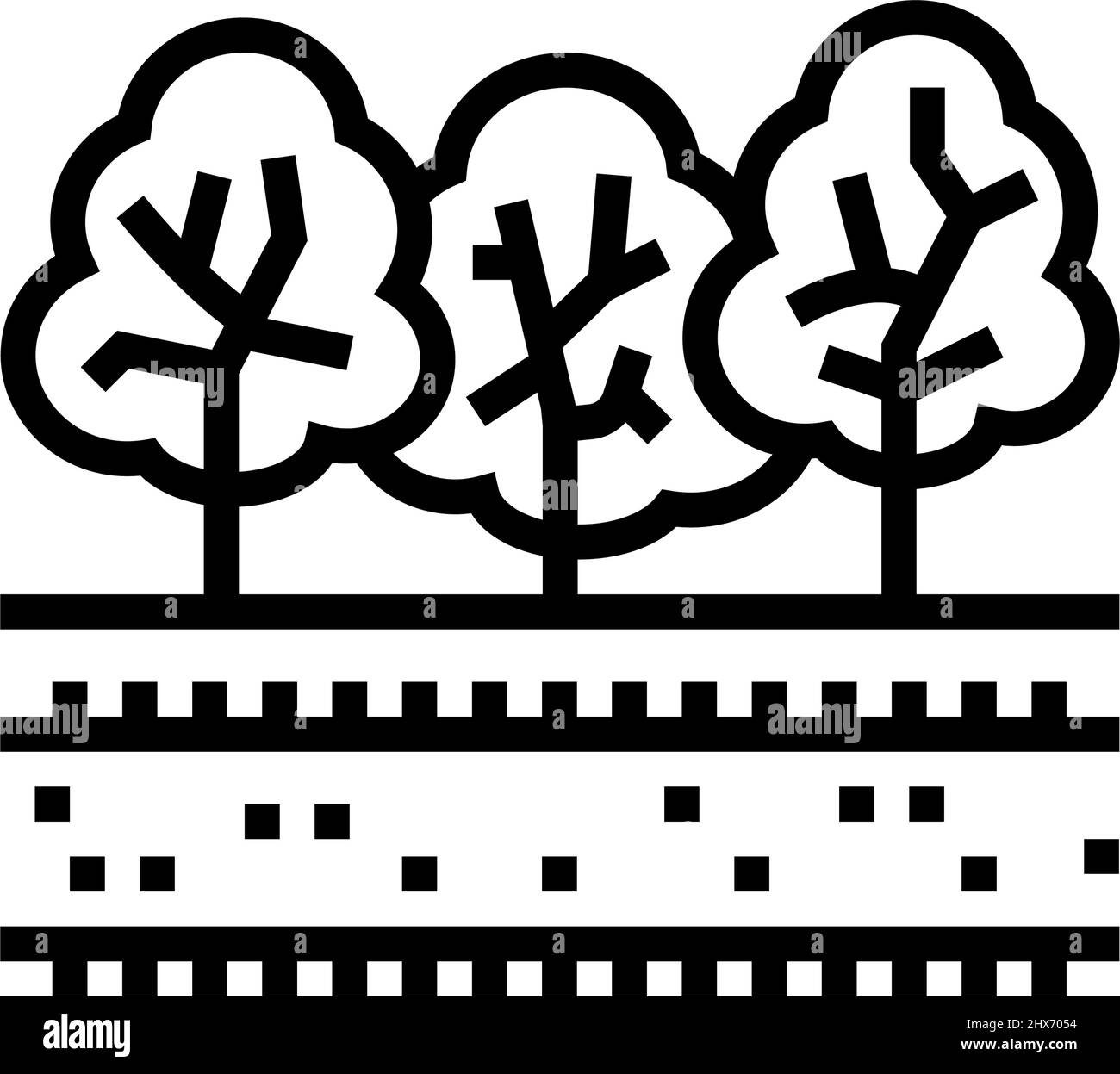 park nature line icon vector illustration Stock Vector Image & Art - Alamy