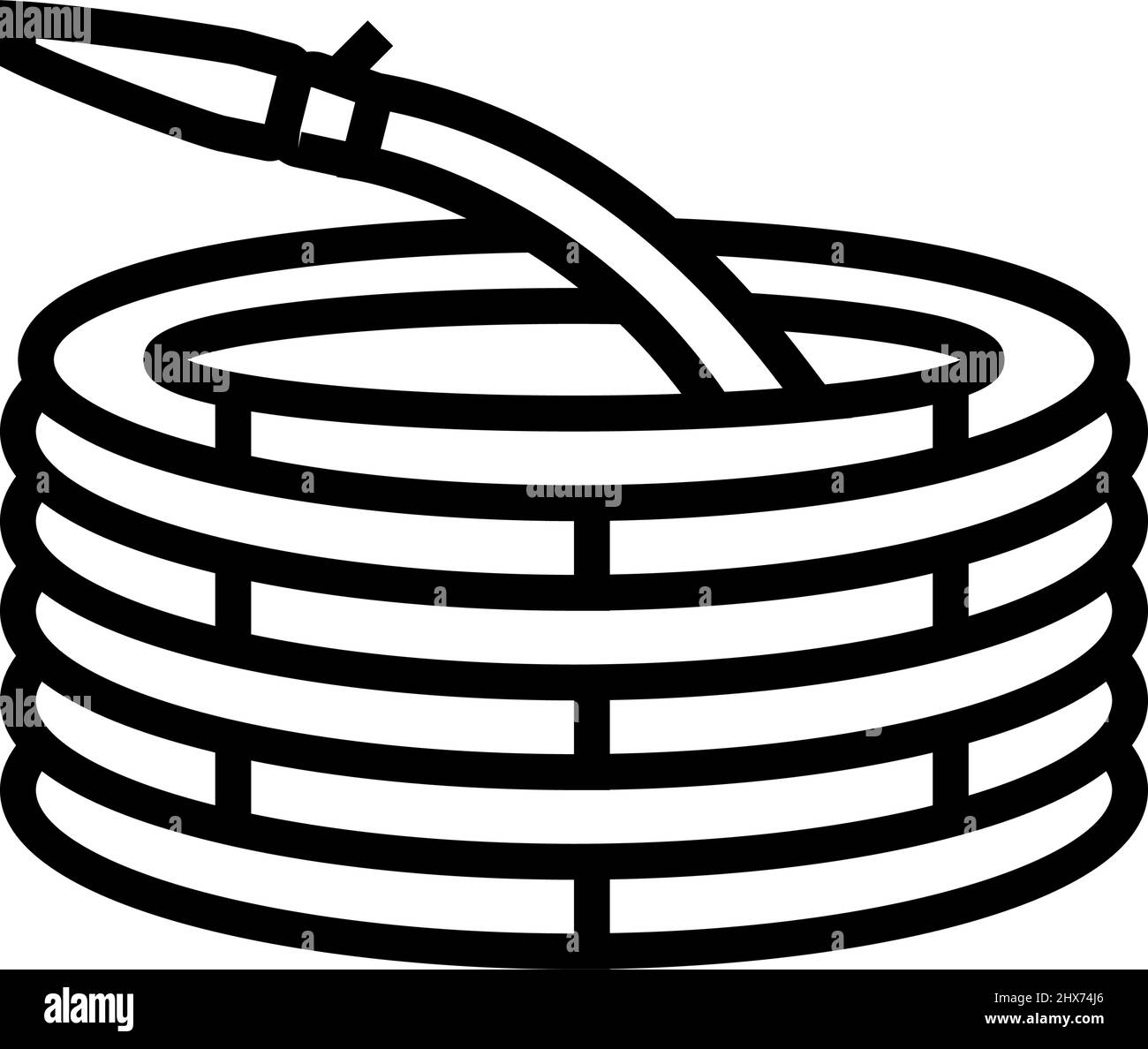 garden hose line icon vector illustration Stock Vector