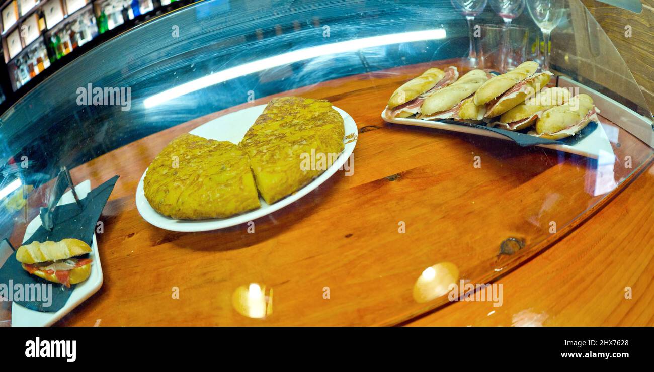 Typical spanish sandwich ham hi-res stock photography and images - Alamy