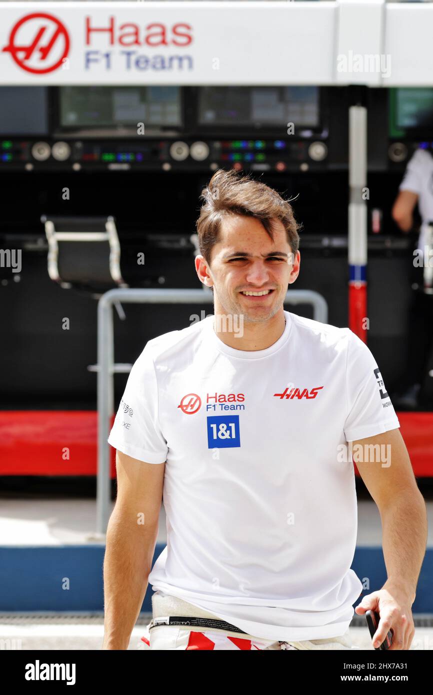 Bahrain, UAE, 10/03/2022, Pietro Fittipaldi (BRA) Haas F1 Team Reserve Driver. 10.03.2022. Formula 1 Testing, Sakhir, Bahrain, Day One.  Photo credit should read: XPB/Alamy Live News. Stock Photo