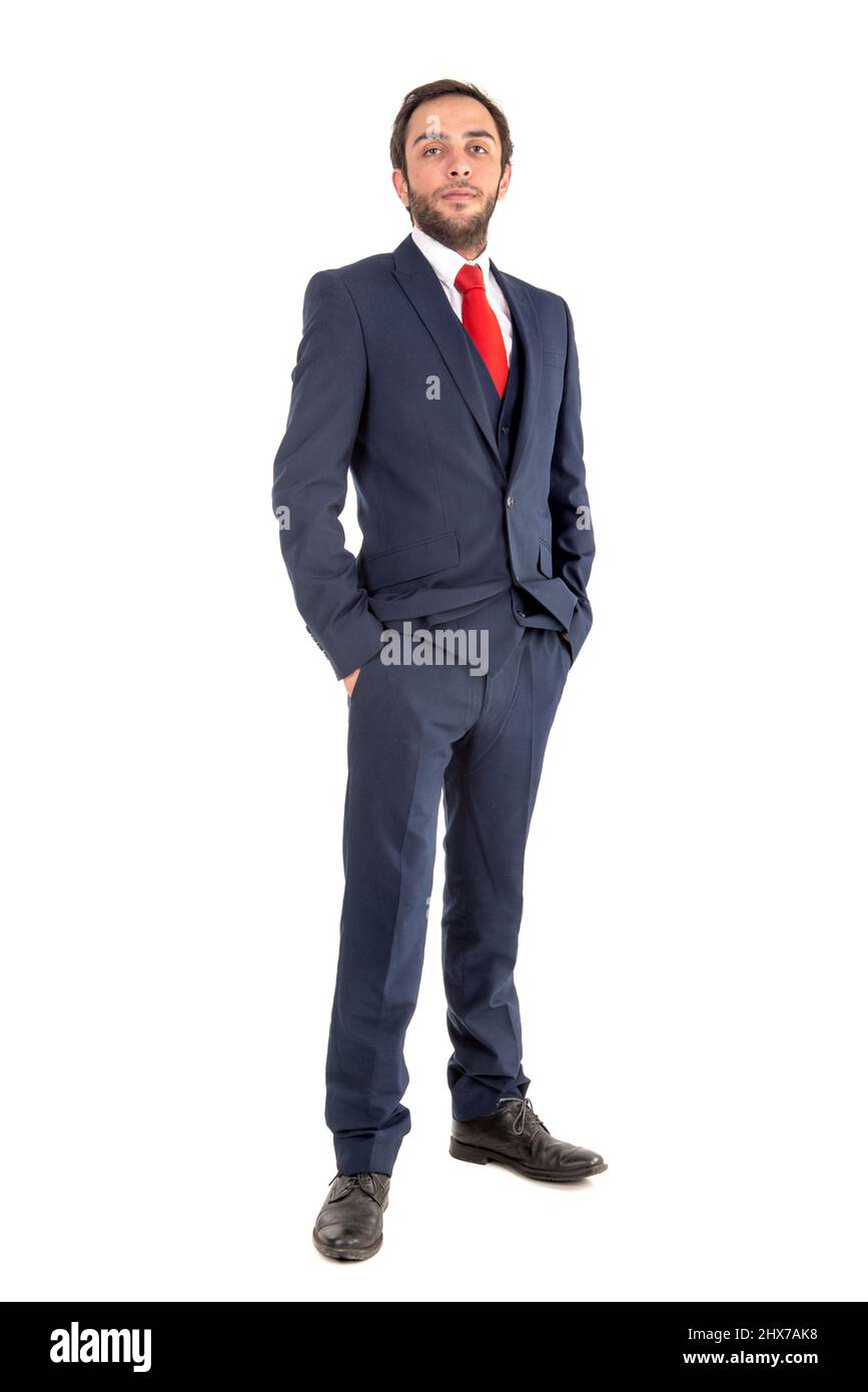 Businessman posing isolated in a white background Stock Photo