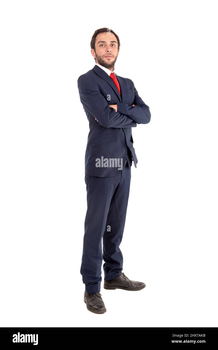 Businessman posing isolated in a white background Stock Photo