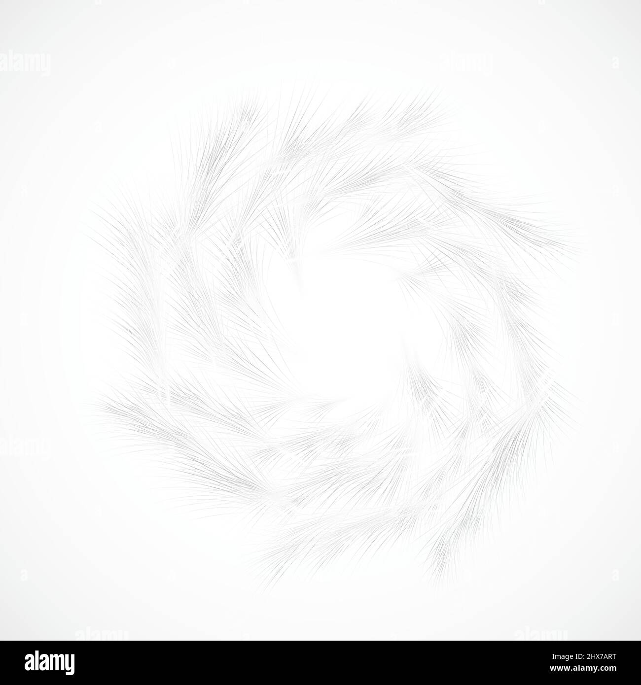 Abstract swirl of lines on a snow-white background. Stock Vector