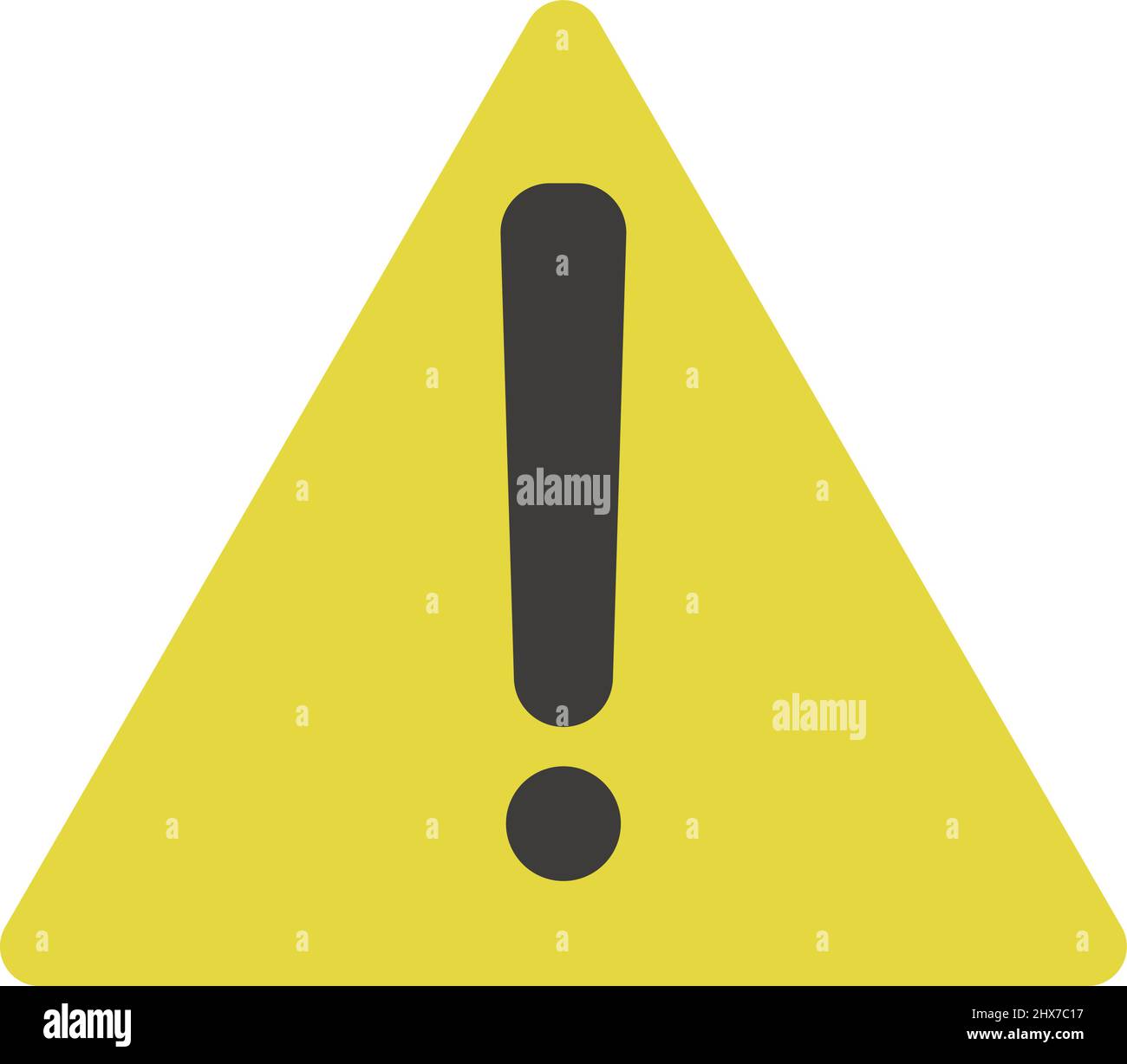 A caution symbol indicating a warning or hazard. Exclamation mark