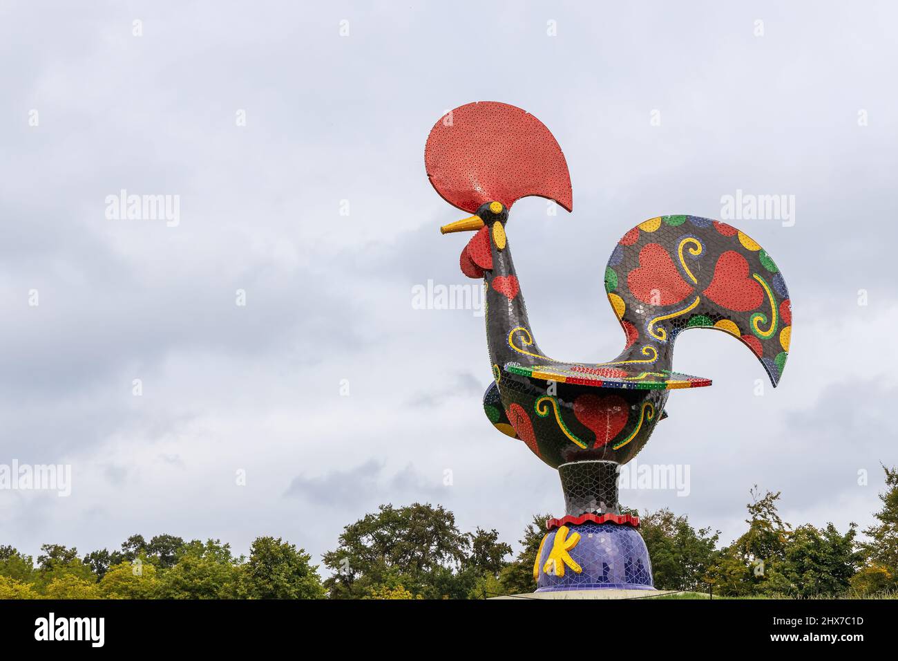 Sculpture of celebrated Portuguese artist Joana Vasconcelos Pop Galo ...
