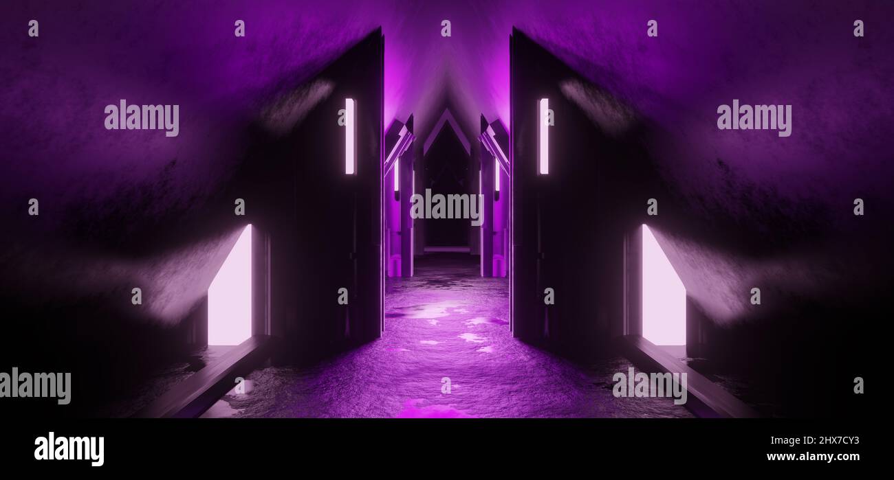 Futuristic Science Fiction Quantum Physics Laboratory Ultra Modern Dark