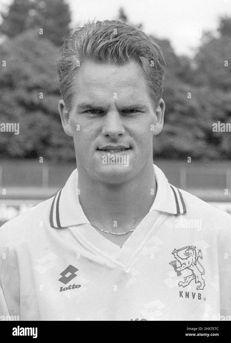 Frank de Boer football Ajax and in Nationalteam of Netherland to European Championship in Sweden 1992 Stock Photo
