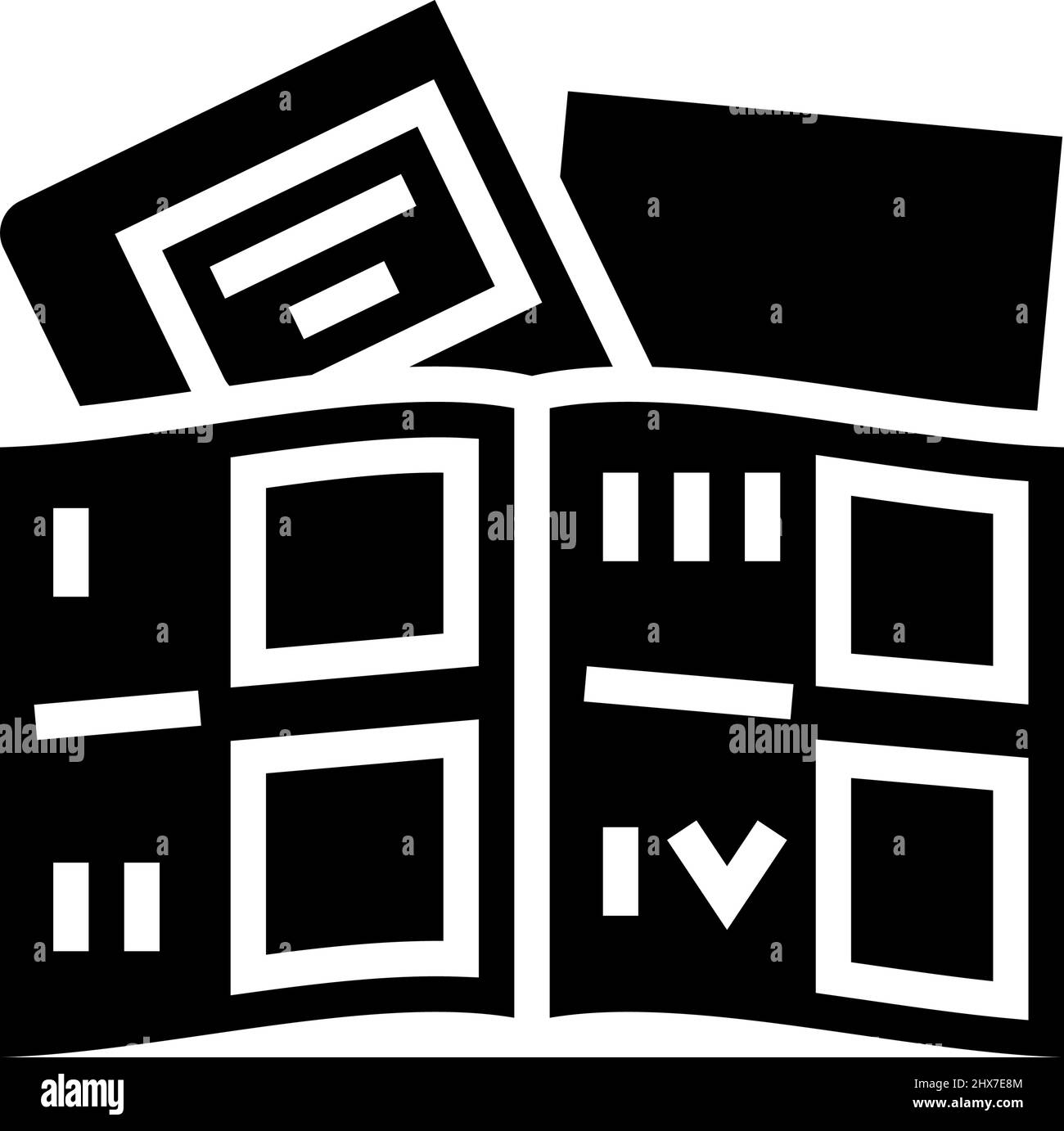 tutorial book glyph icon vector illustration Stock Vector Image & Art ...