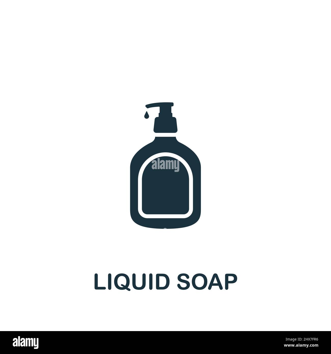 Liquid Soap icon. Simple line element symbol for templates, web design