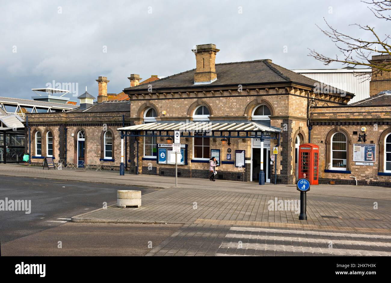 Loughborough railway station, Borough of Charnwood Leicestershire, England Stock Photo
