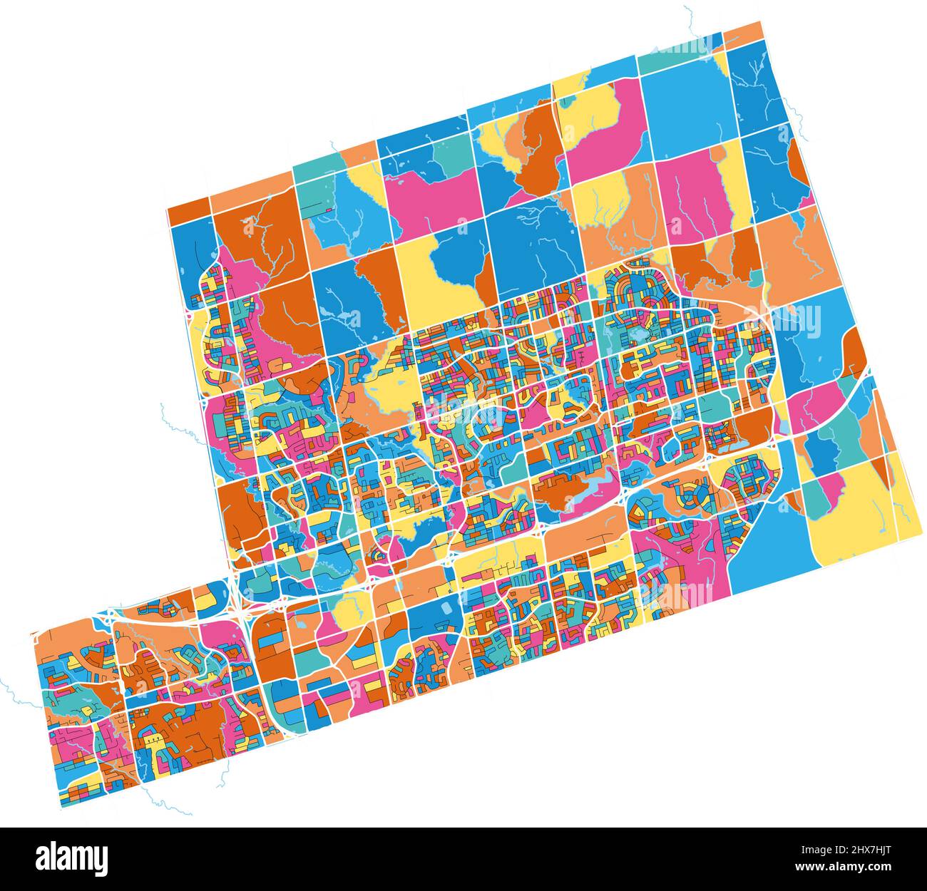 Cityscape maps hi res stock photography - Maps 2HX7HJT 