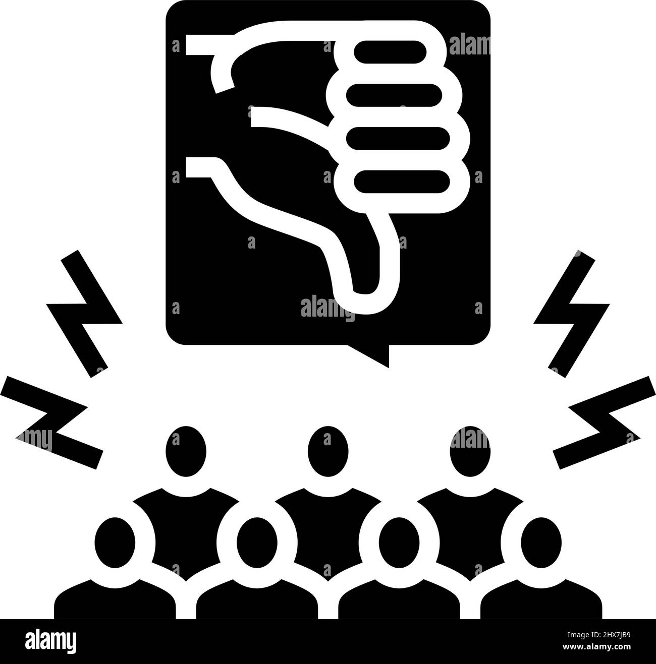 public shaming glyph icon vector illustration Stock Vector Image & Art ...