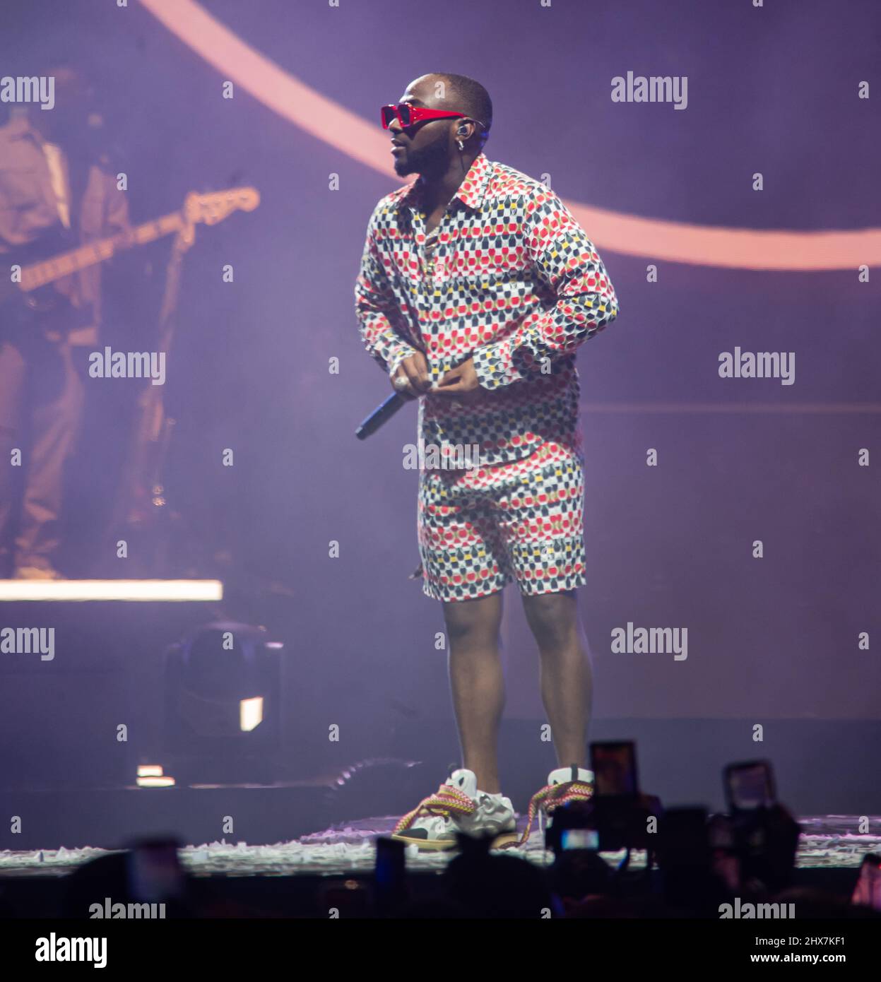 London, UK. 5th March 2022.  Davido performs at the O2 Arena Photographed by Michael Tubi/Alamy News Stock Photo