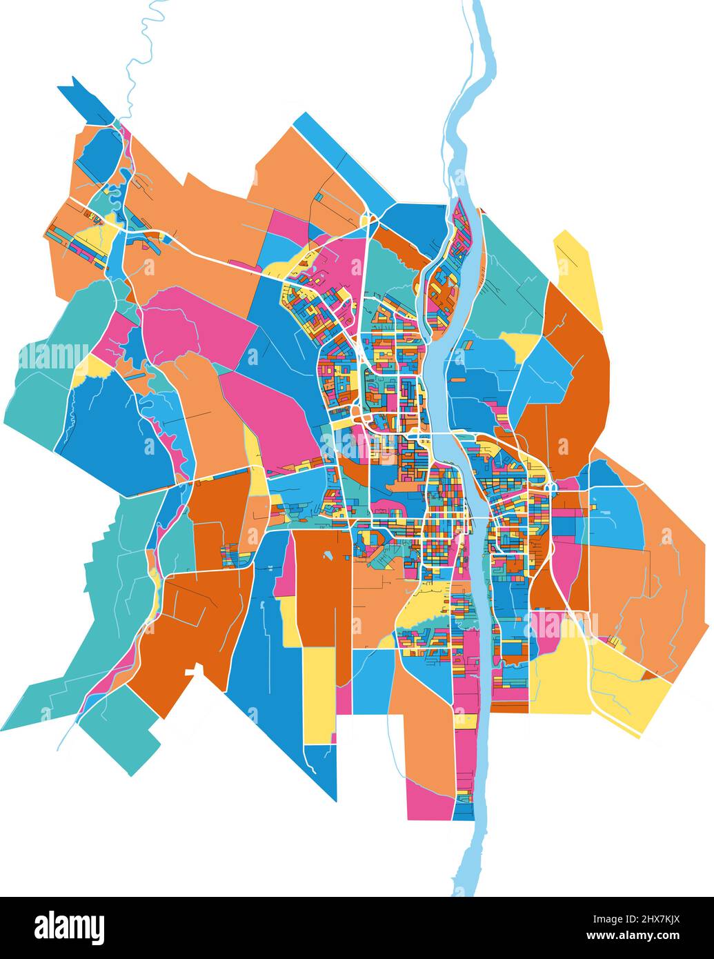 Saint jean sur richelieu map Cut Out Stock Images & Pictures - Alamy