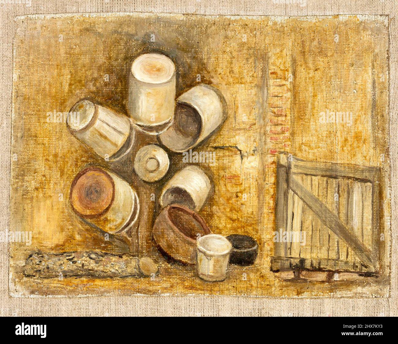 Tadeusz Makowski - Collection of Buckets - 1932 Stock Photo