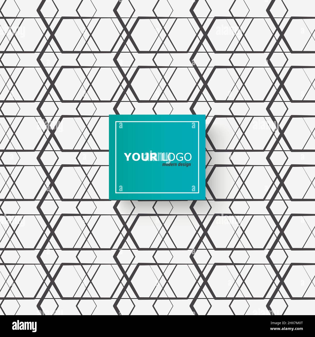 Vector modern connect hexagon background Stock Vector